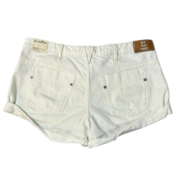 Free People Beginner’s Luck Slouch Shorts in Optic White Size 31 NWT NEW - Picture 11 of 16